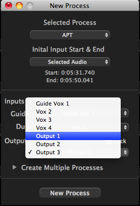 Multi Process Set Output